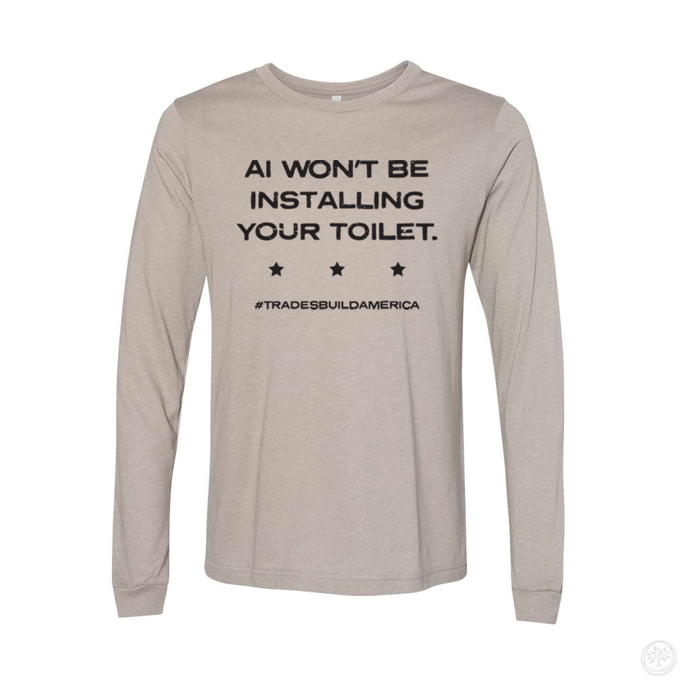 AI Toilet Bella + Canvas CVC Jersey Long Sleeve Tee